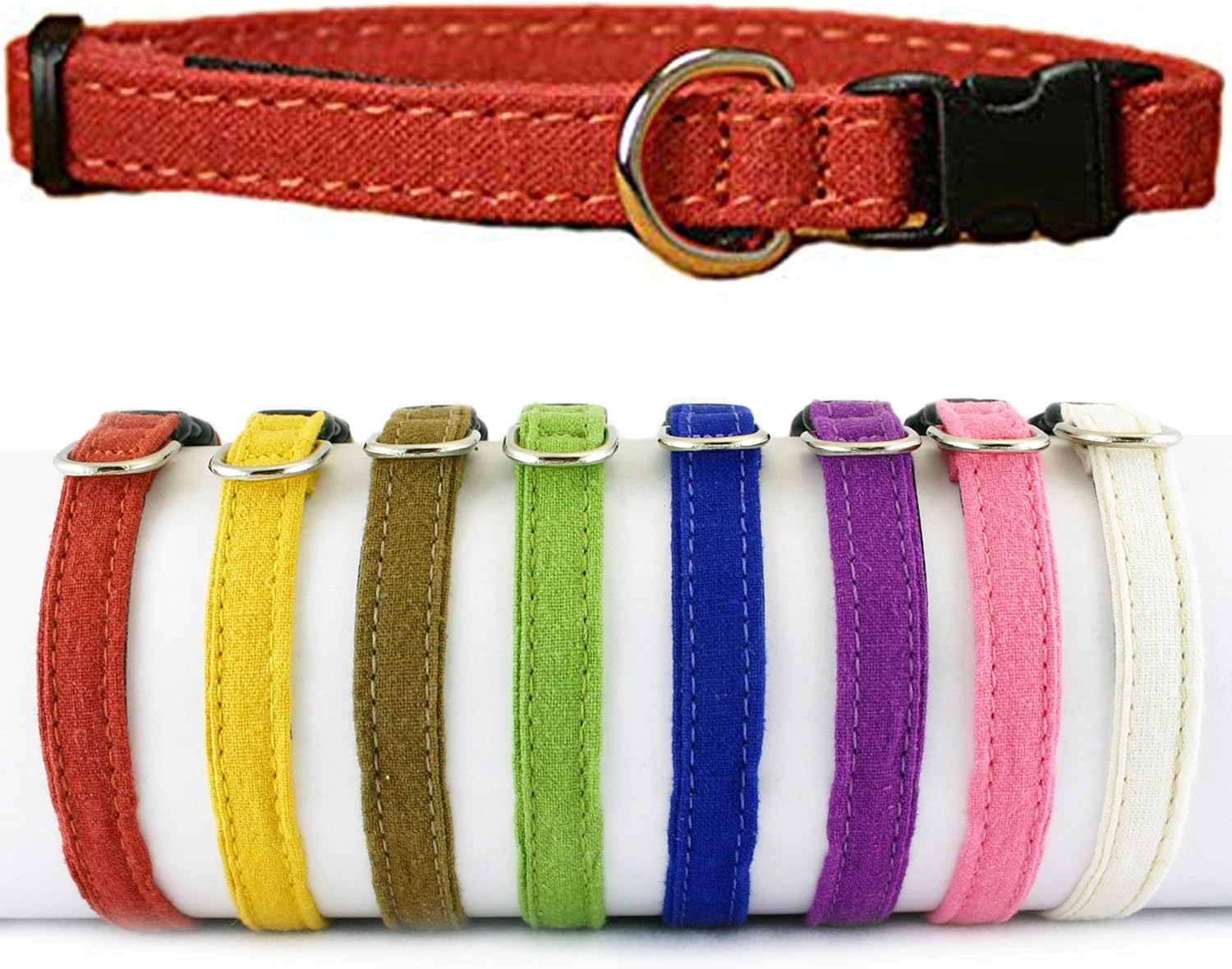 Hemp Cat Collar (Available in 10 colors)
