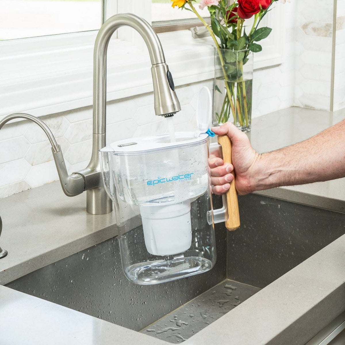 Pure XP Water Filter Pitcher | Reduces Fluoride, PFAS, & Parasites