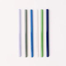 Wide Glass Smoothie Straw Set, 8" or 10"