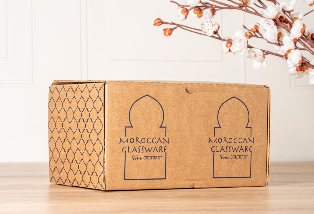 Moroccan Beldi Glassware - Set of 6