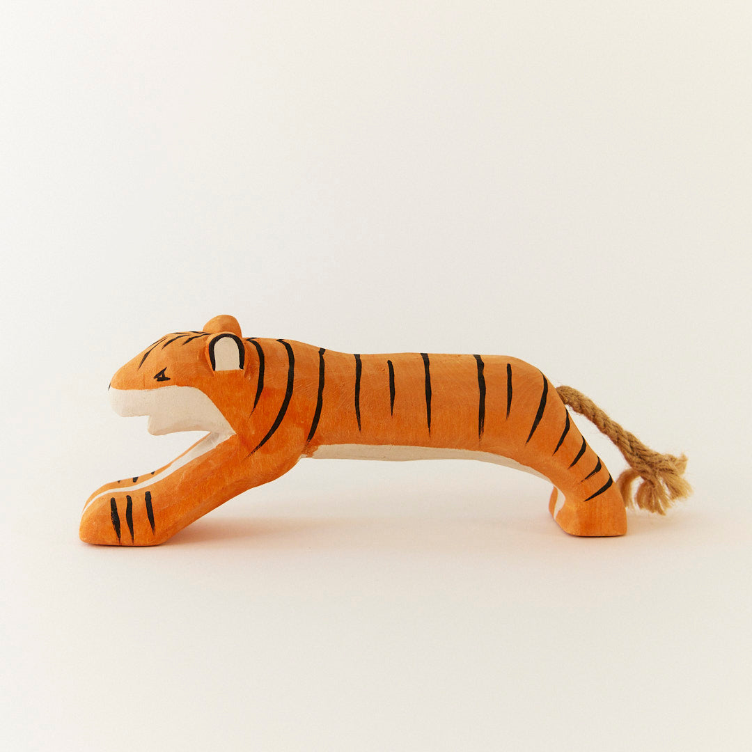 Natural Silk & Wooden Animals Safari Play Set