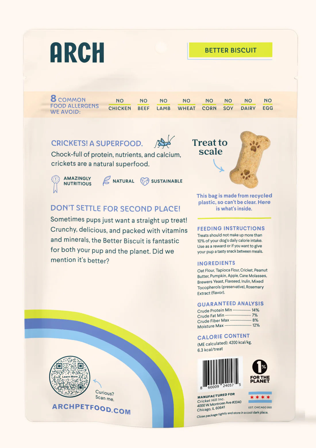 Arch Sustainable Dog Treats - 3 pack