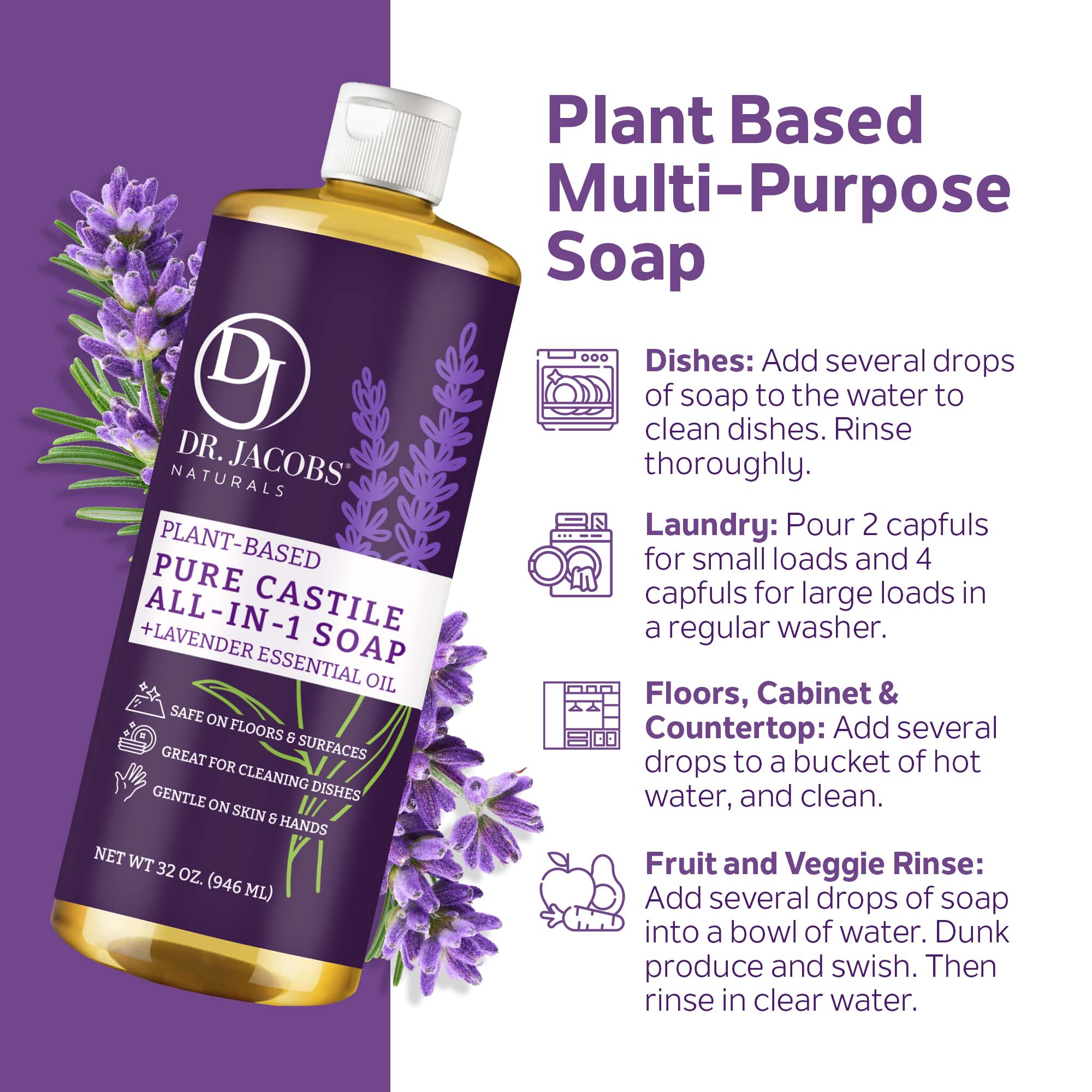Lavender All-in-One Castile Soap