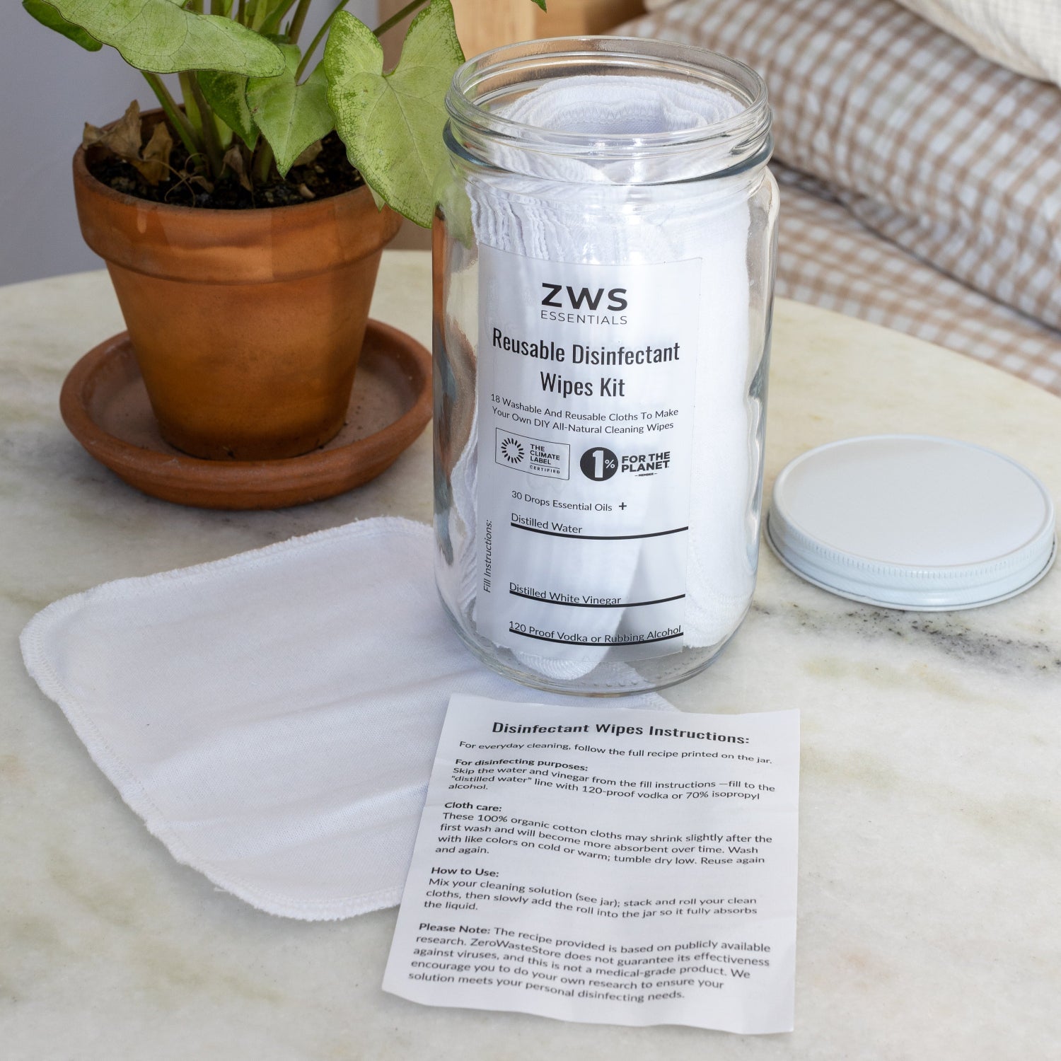 Reusable Disinfectant Wipes