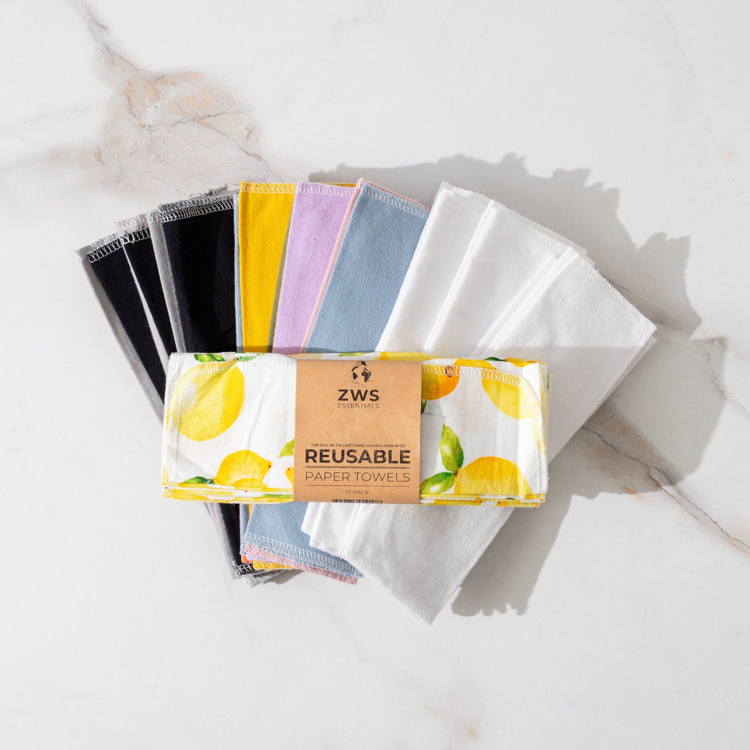 Reusable Paper Towels - 12 or 24 Pack