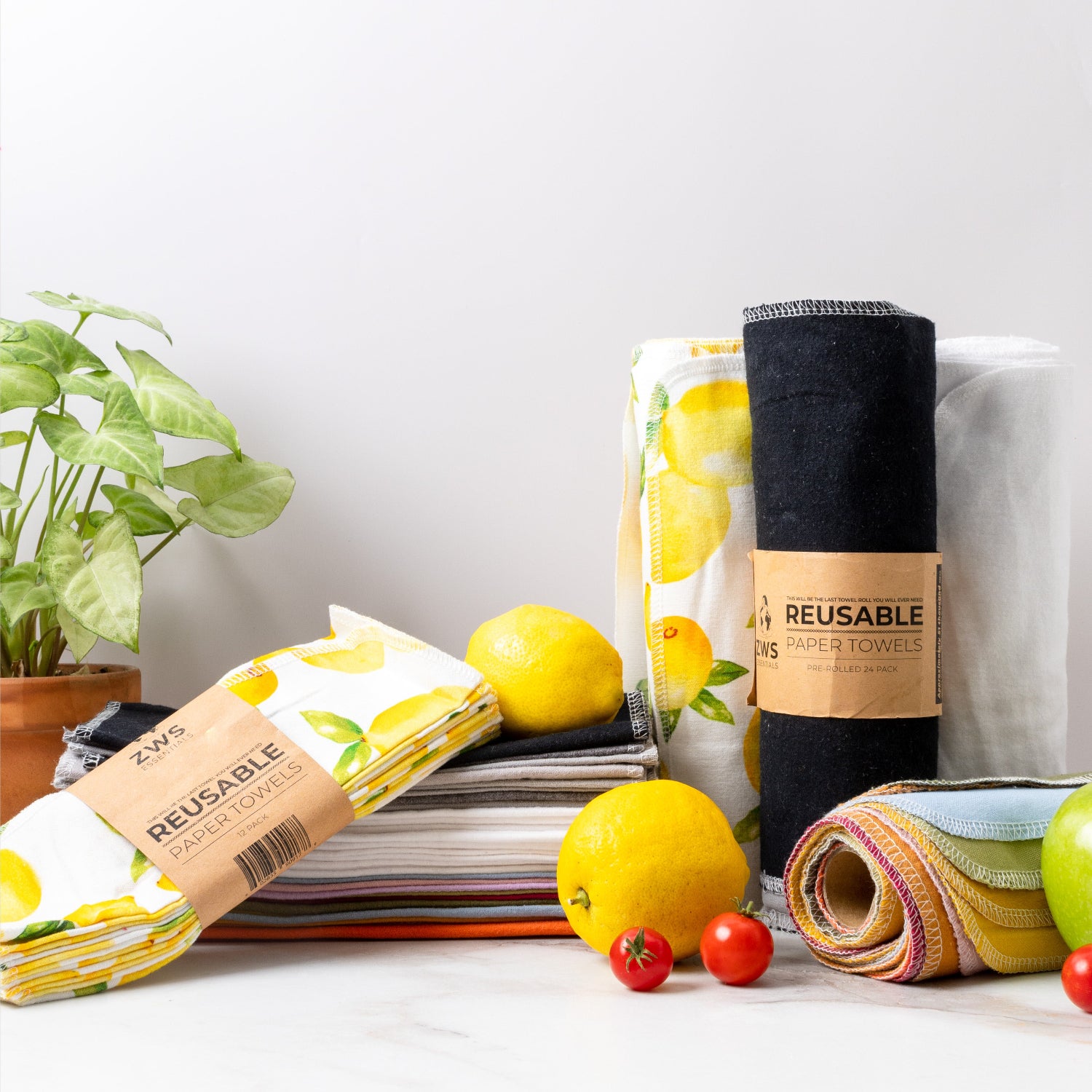 Reusable Paper Towels - 12 or 24 Pack