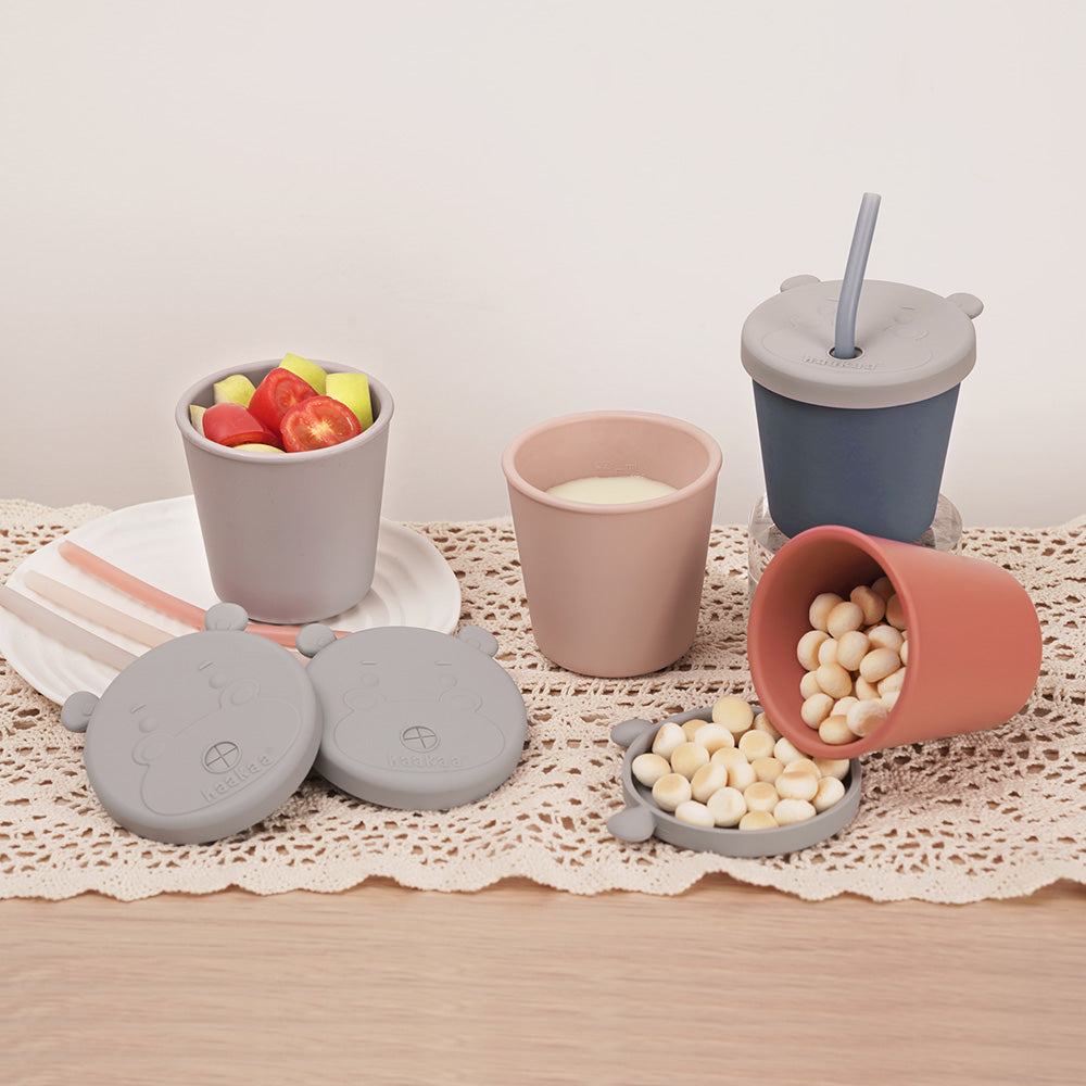 Haakaa Jolly Hippo Silicone Sippy Cup 1 pk