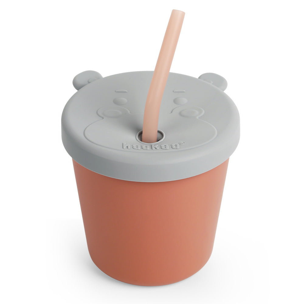 Haakaa Jolly Hippo Silicone Sippy Cup 1 pk