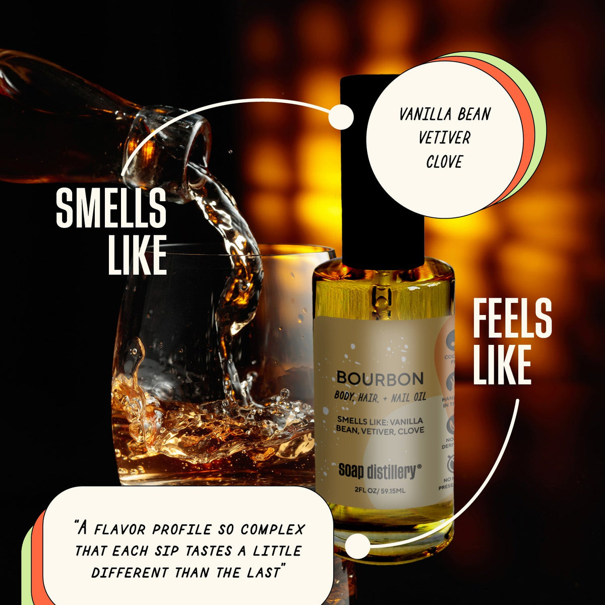 Bourbon Botanical Body Oil