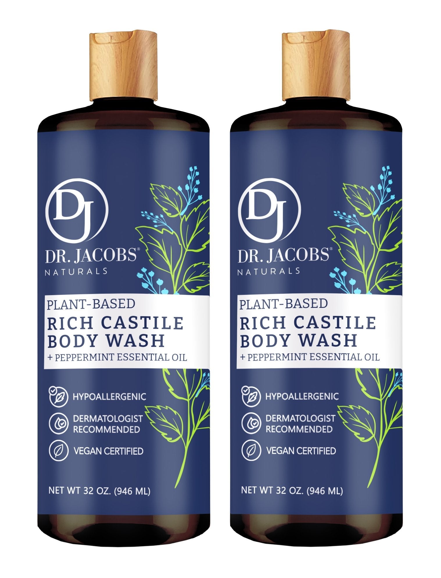 Peppermint Castile Body Wash (All American)