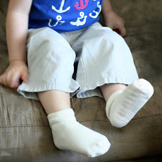 Organic Cotton Socks - Infant & Toddler Anklet 3 Pak