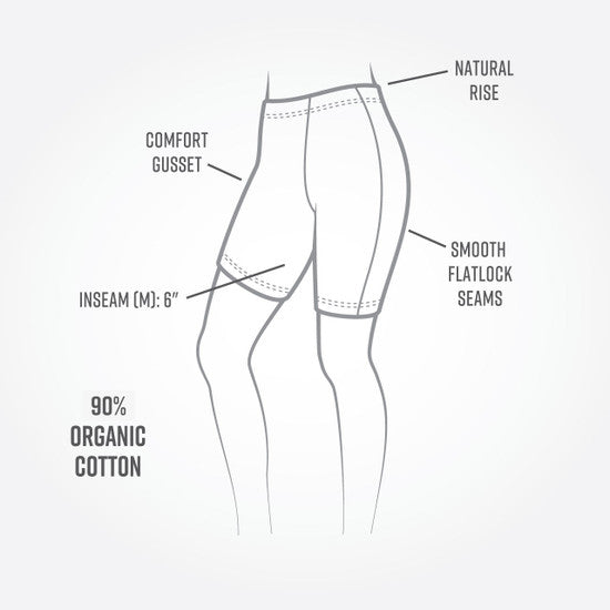 Organic Cotton Base Layer Bike Shorts