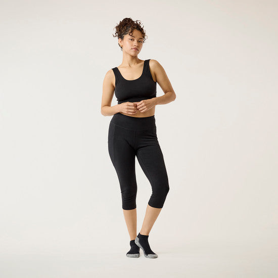 Organic Cotton Blackout Mid-Calf Leggings