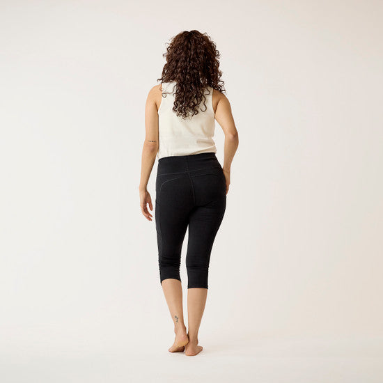 Organic Cotton Blackout Mid-Calf Leggings