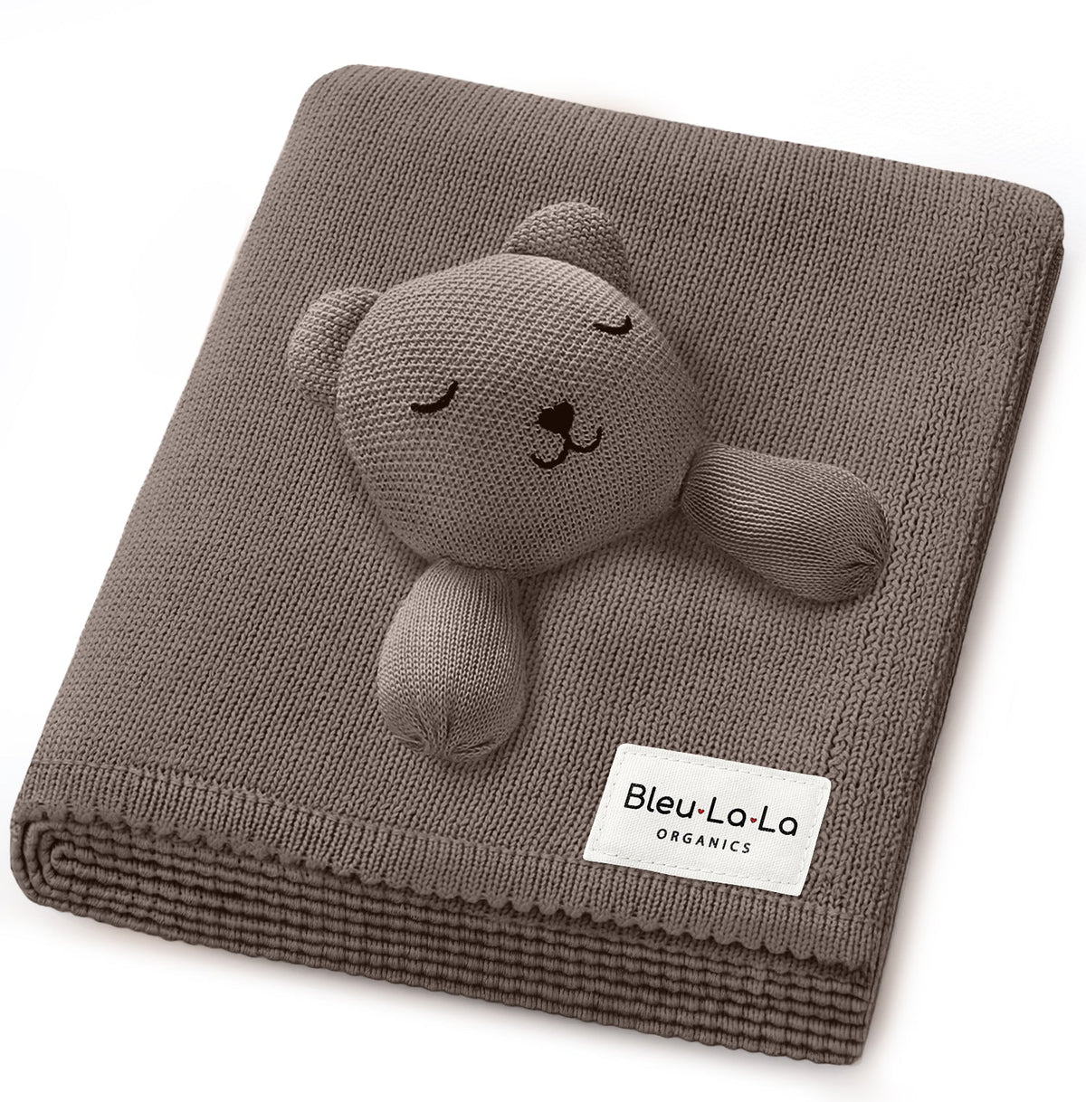 Organic Cotton Baby Blanket with Attached Lovey