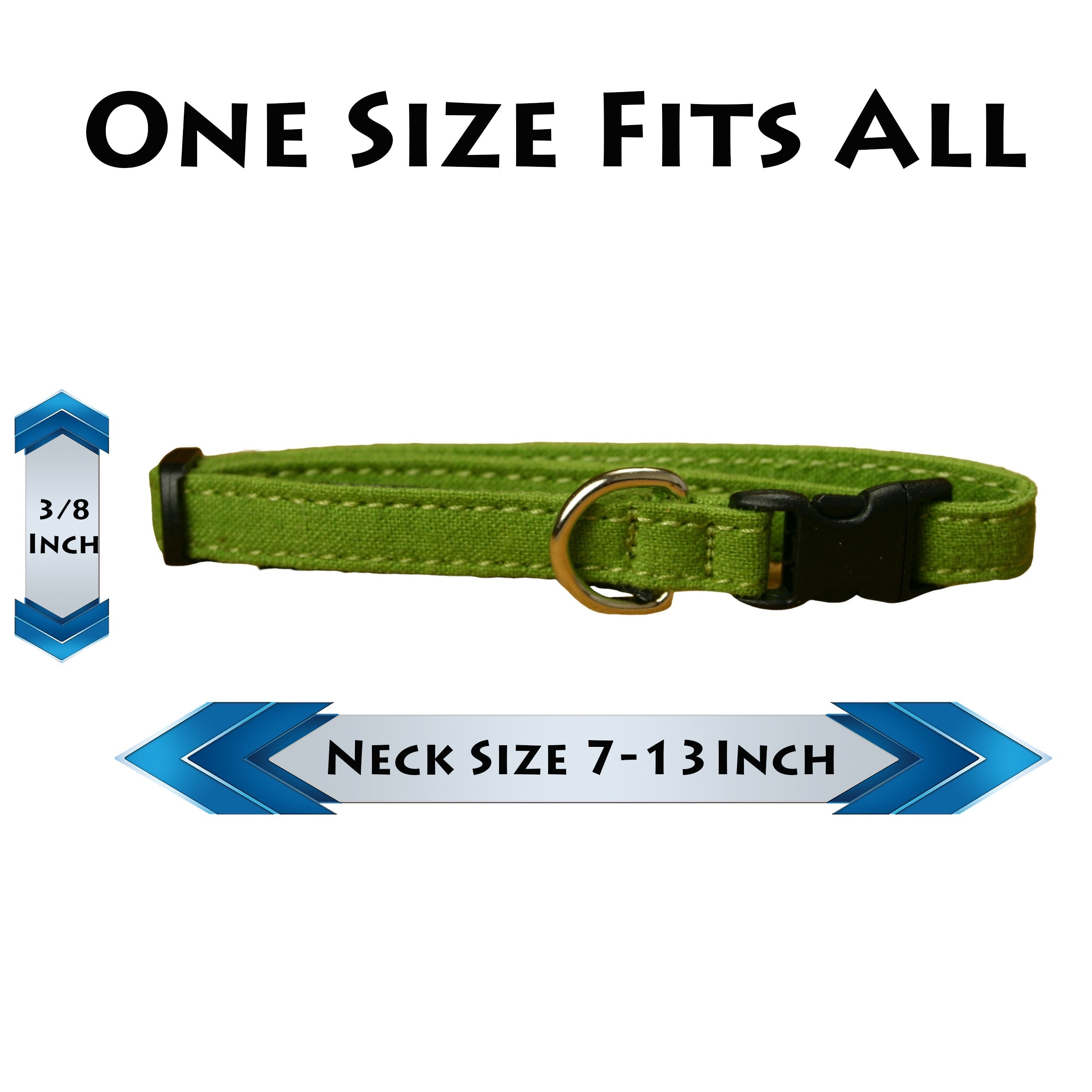 Hemp Cat Collar (Available in 10 colors)