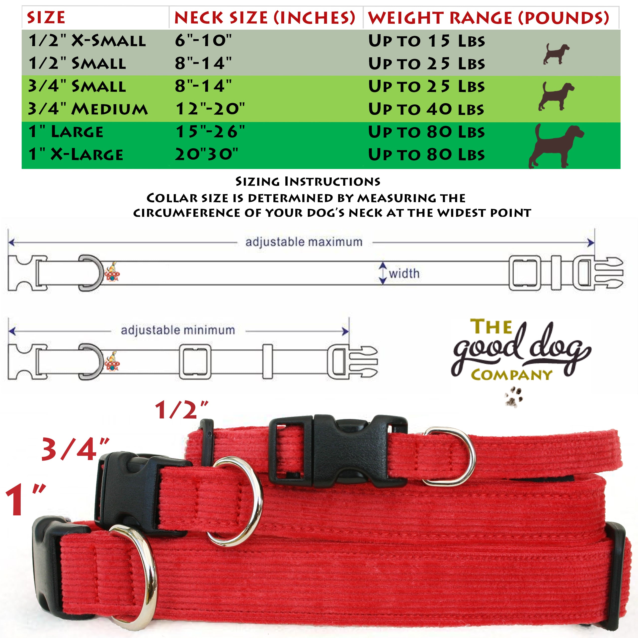 Hemp Dog Corduroy Collars (Rust,Marigold,Bronze,Avocado,Blue,Plum,Pink, Red, Black)