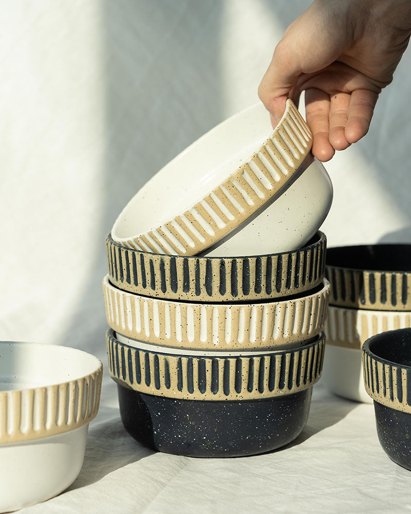 Stoneware Stackable Bowl