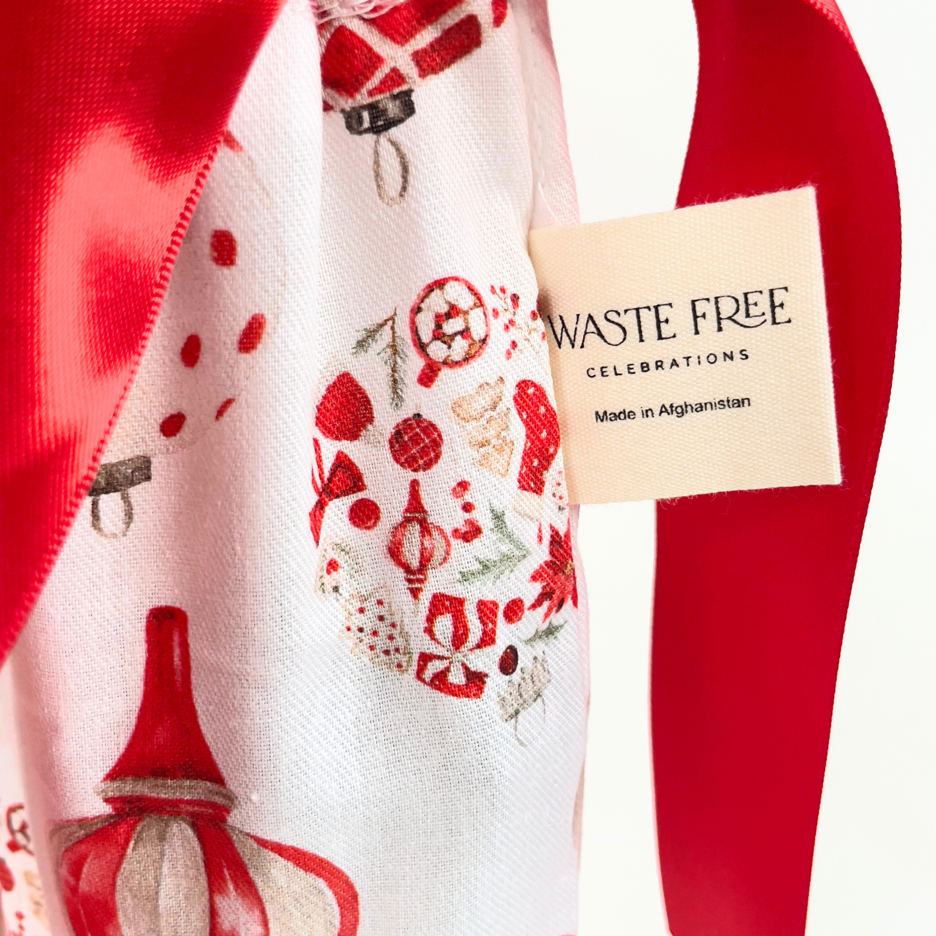 Christmas Baubles (Reusable Gift Bag Set)