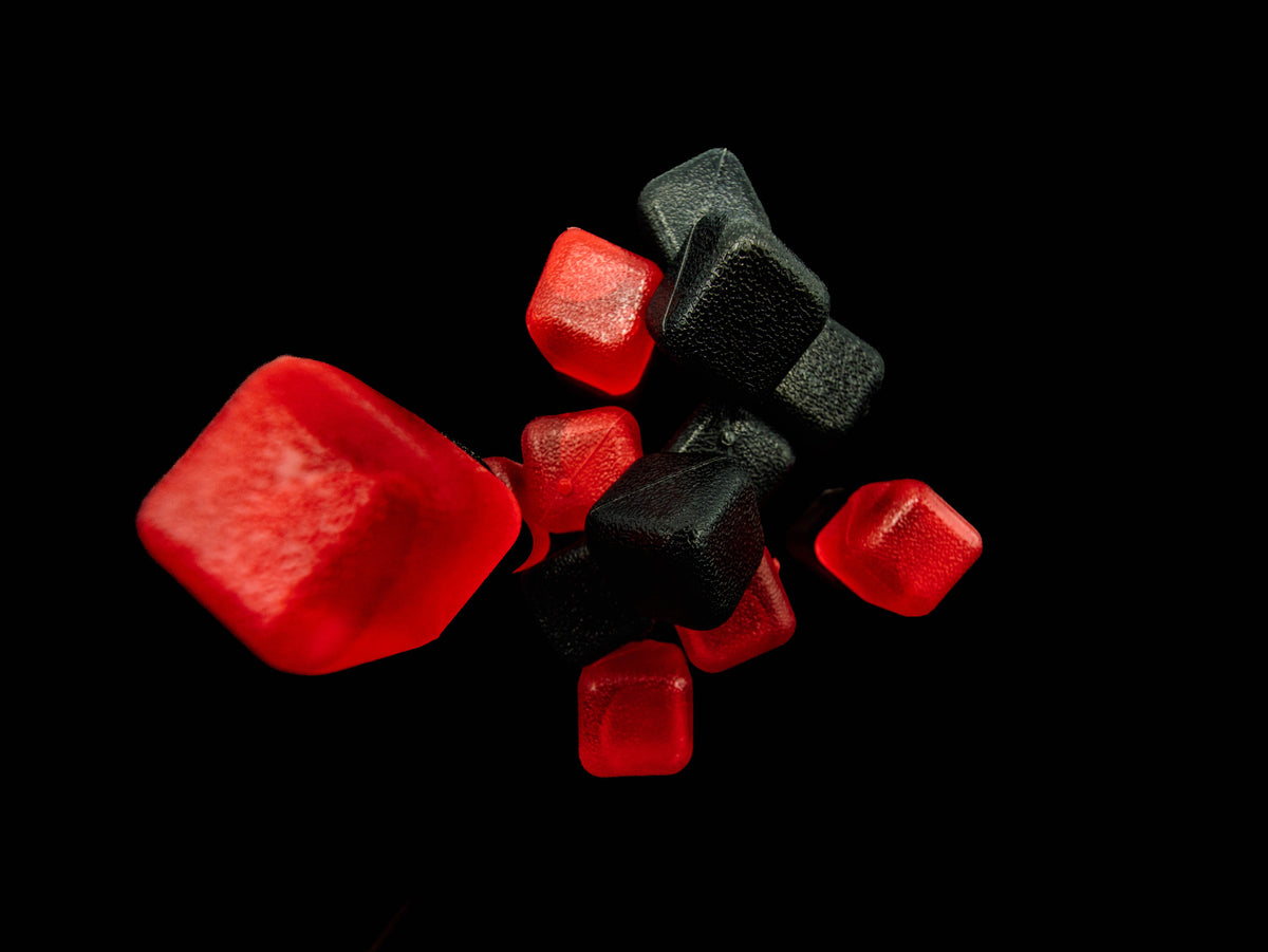 Reusable Ice Cubes Black & Red