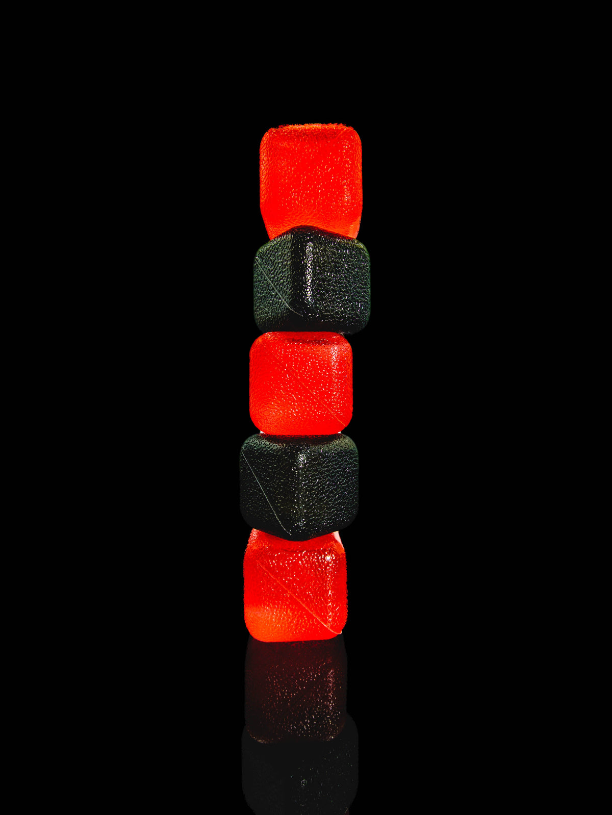 Reusable Ice Cubes Black & Red