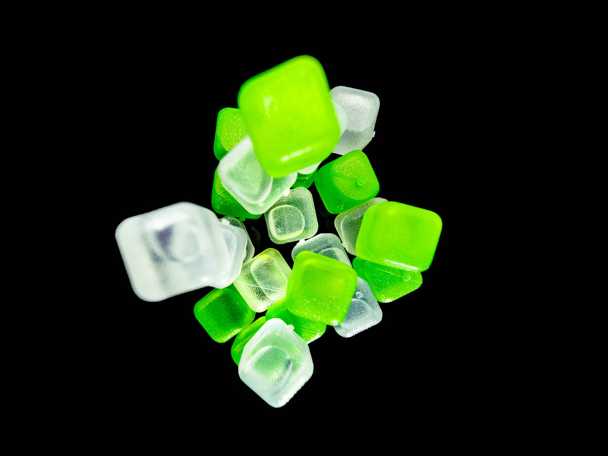 Reusable Ice Cubes Green & Clear