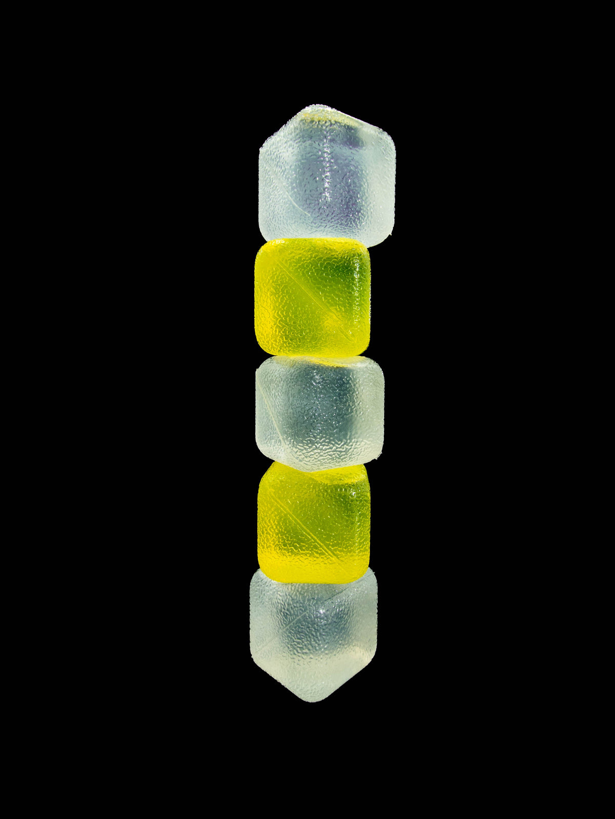 Reusable Ice Cubes Yellow & Clear