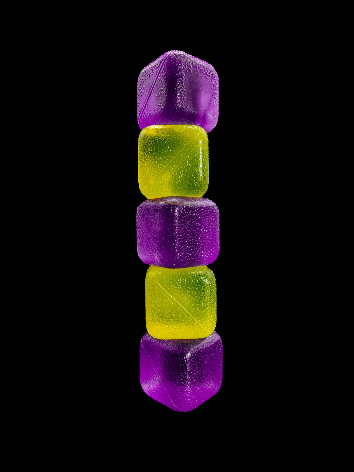 Reusable Ice Cubes Purple & Yellow