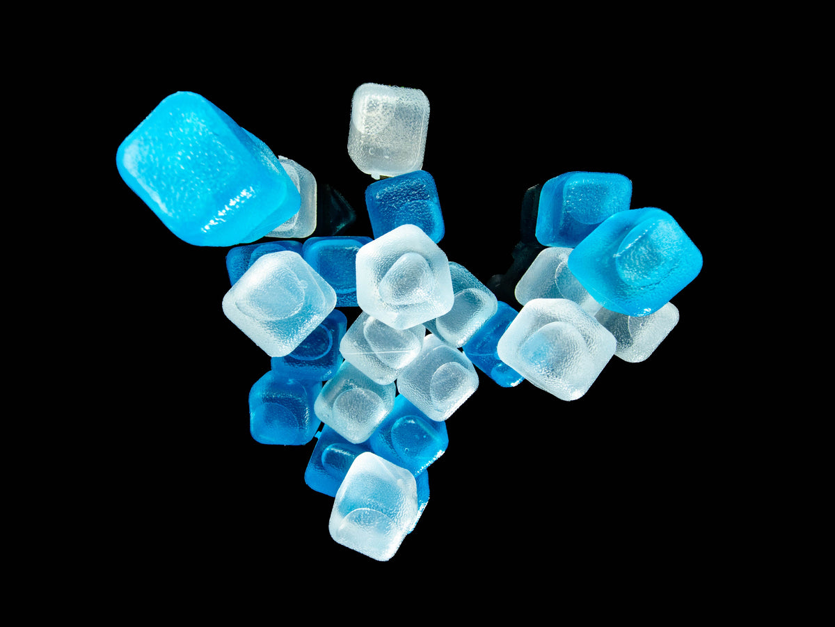 Reusable Ice Cubes Blue & Clear