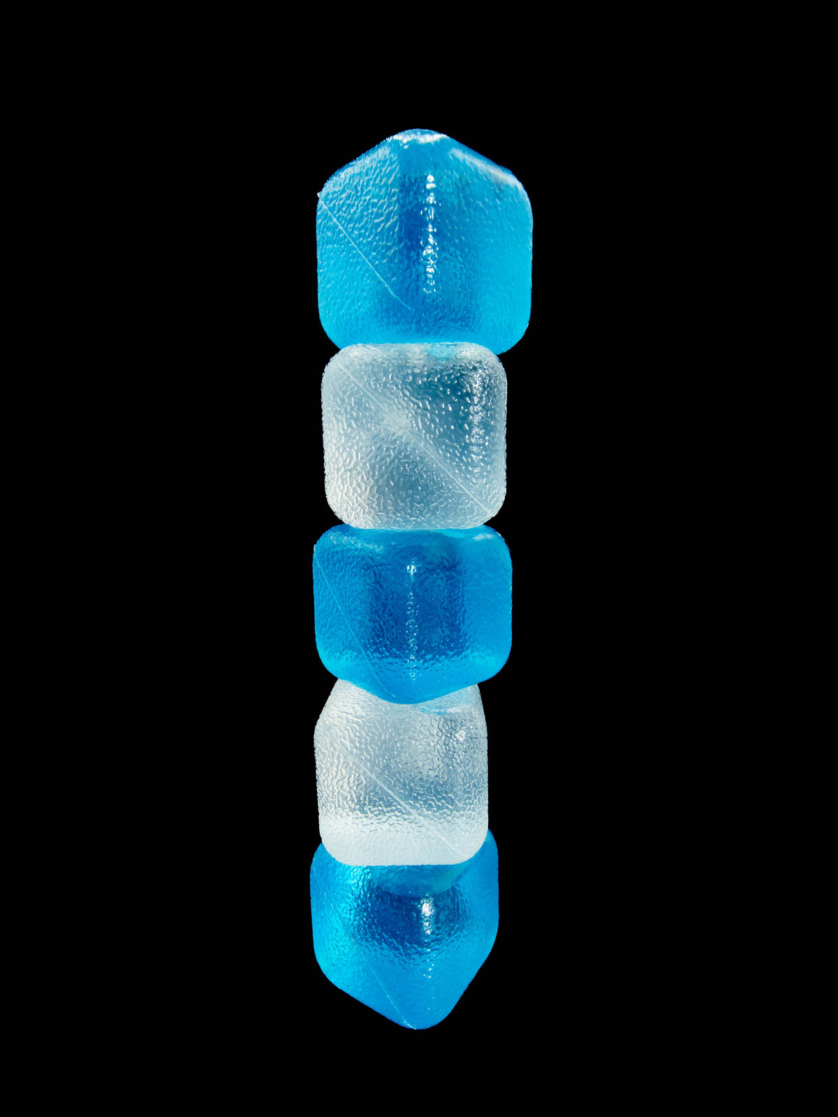 Reusable Ice Cubes Blue & Clear