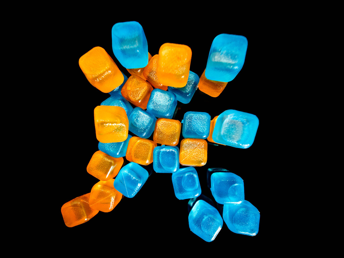 Reusable Ice Cubes Blue & Orange
