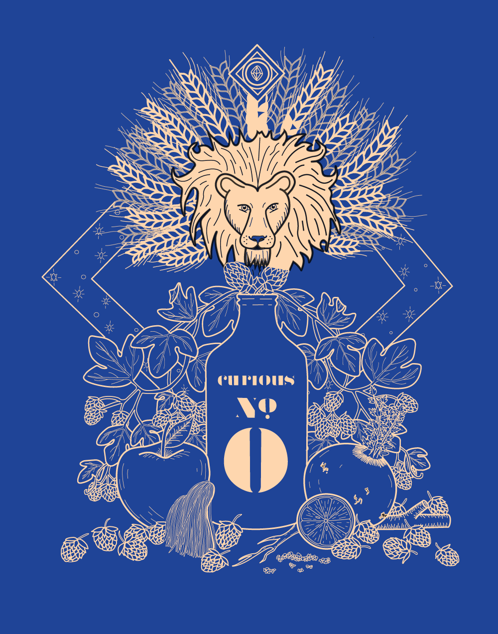 Lions Mane Lager, Alcohol-Free Craft Brew