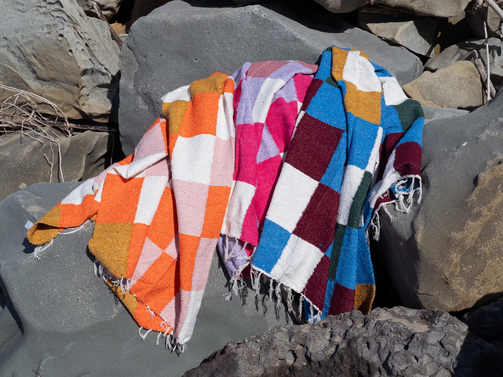 Daybreak - Diamond Checker Heavyweight Blanket