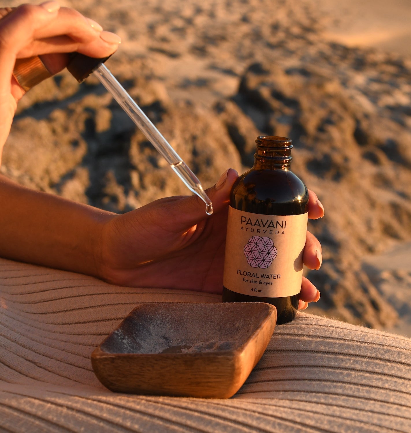 Wooden Facial Bowl + Spoon