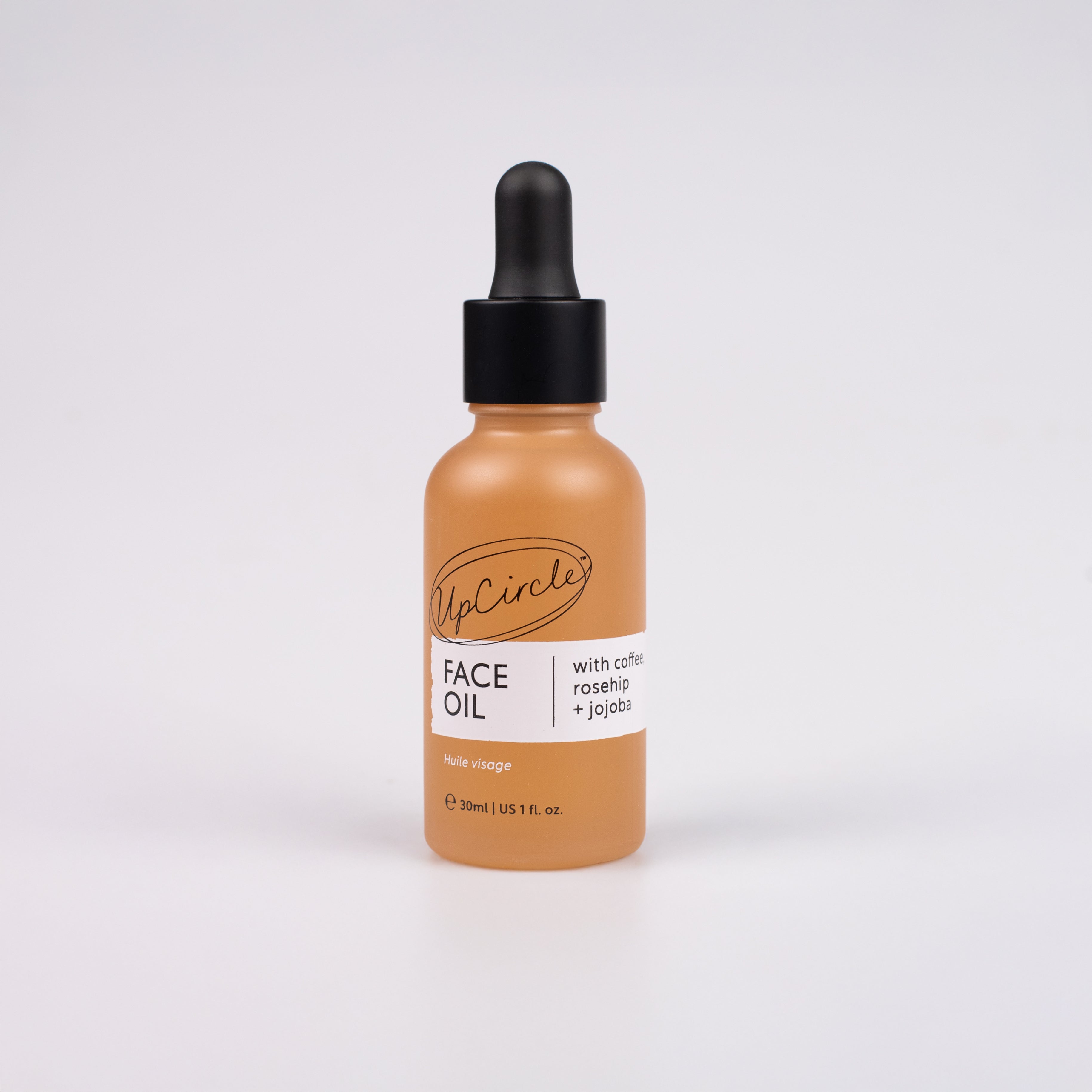 Organic Face Oil with Coffee, Rosehip + Jojoba