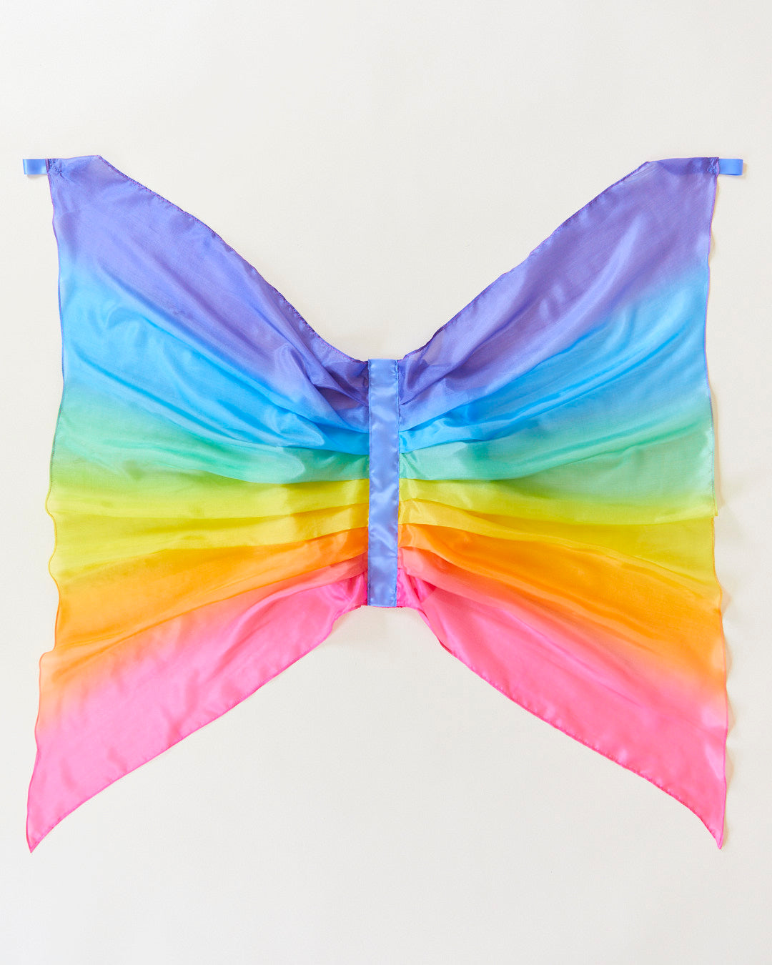 Rainbow Silk Butterfly Wings for Dress-Up and Play