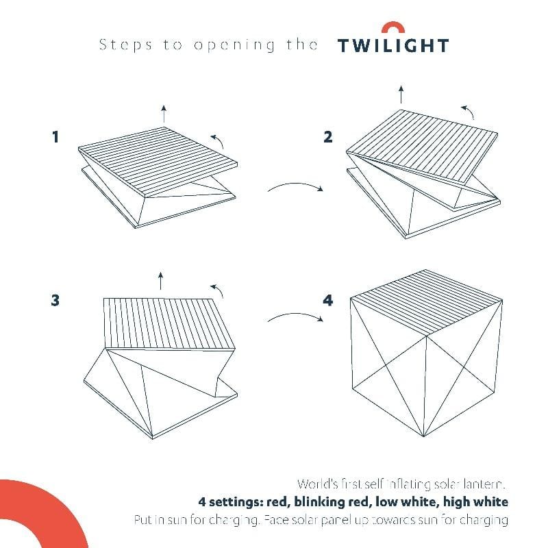 Mini Collapsible Solar-Powered Lantern