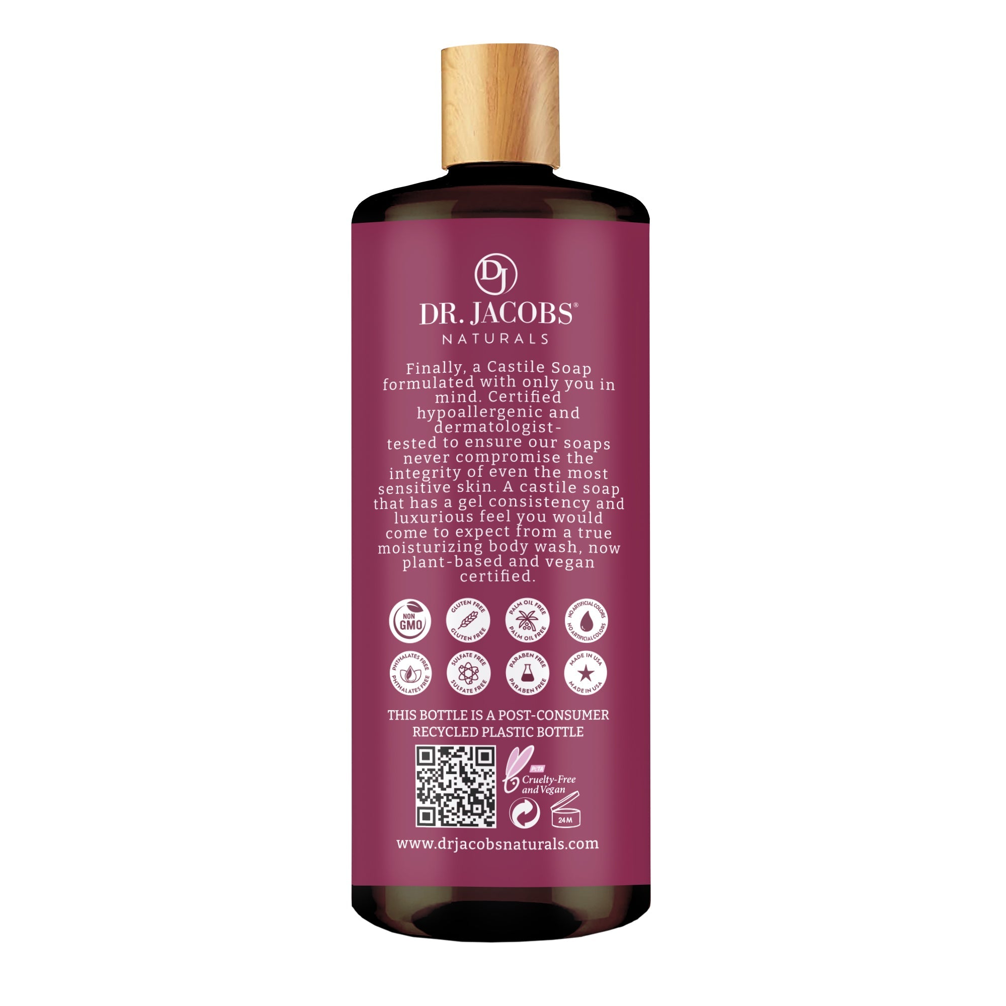 Dr. Jacobs Naturals Rose Castile Body Wash