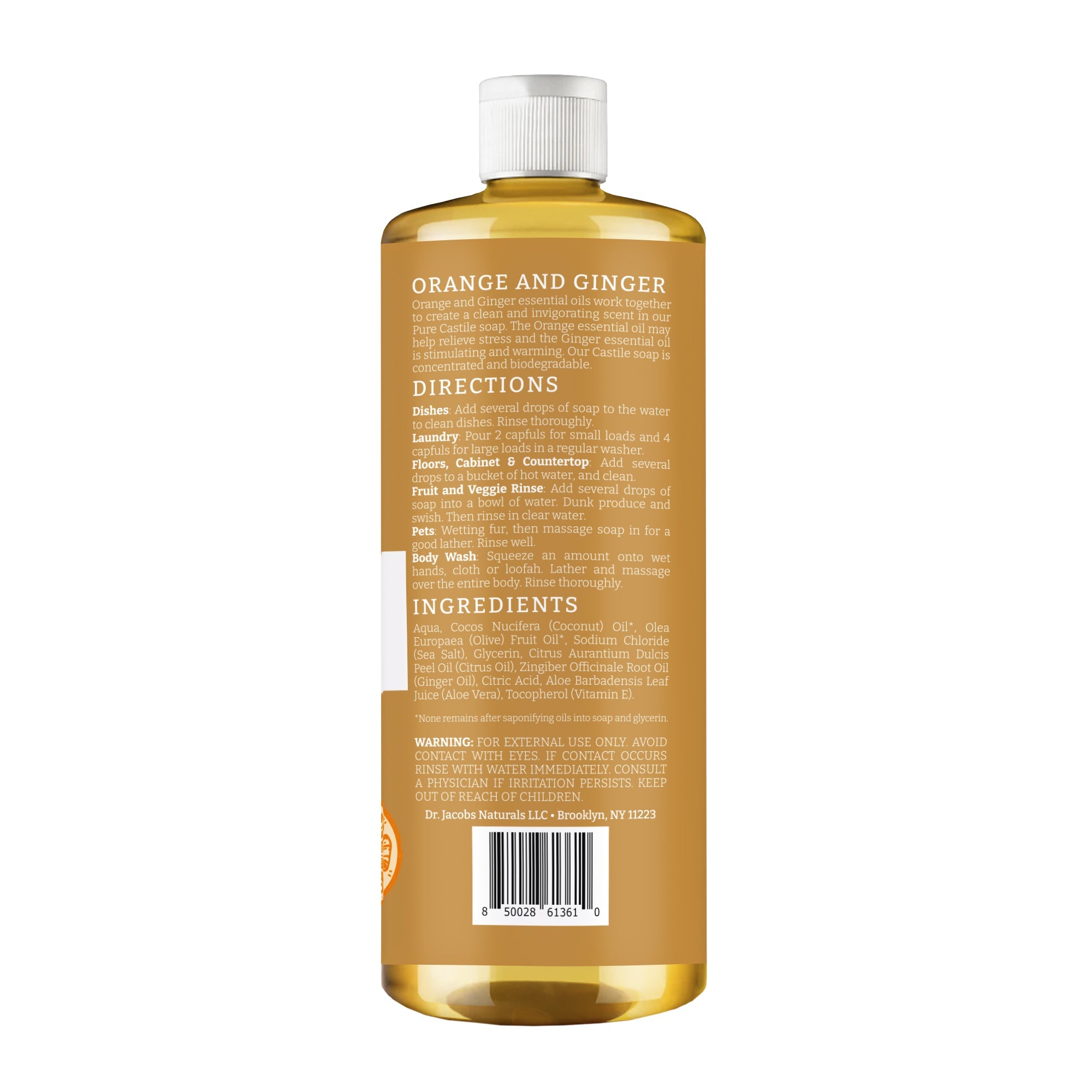 Orange & Ginger All-in-One Castile Soap