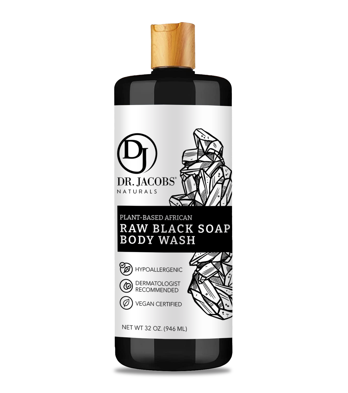 Dr. Jacobs Naturals Raw Black Soap