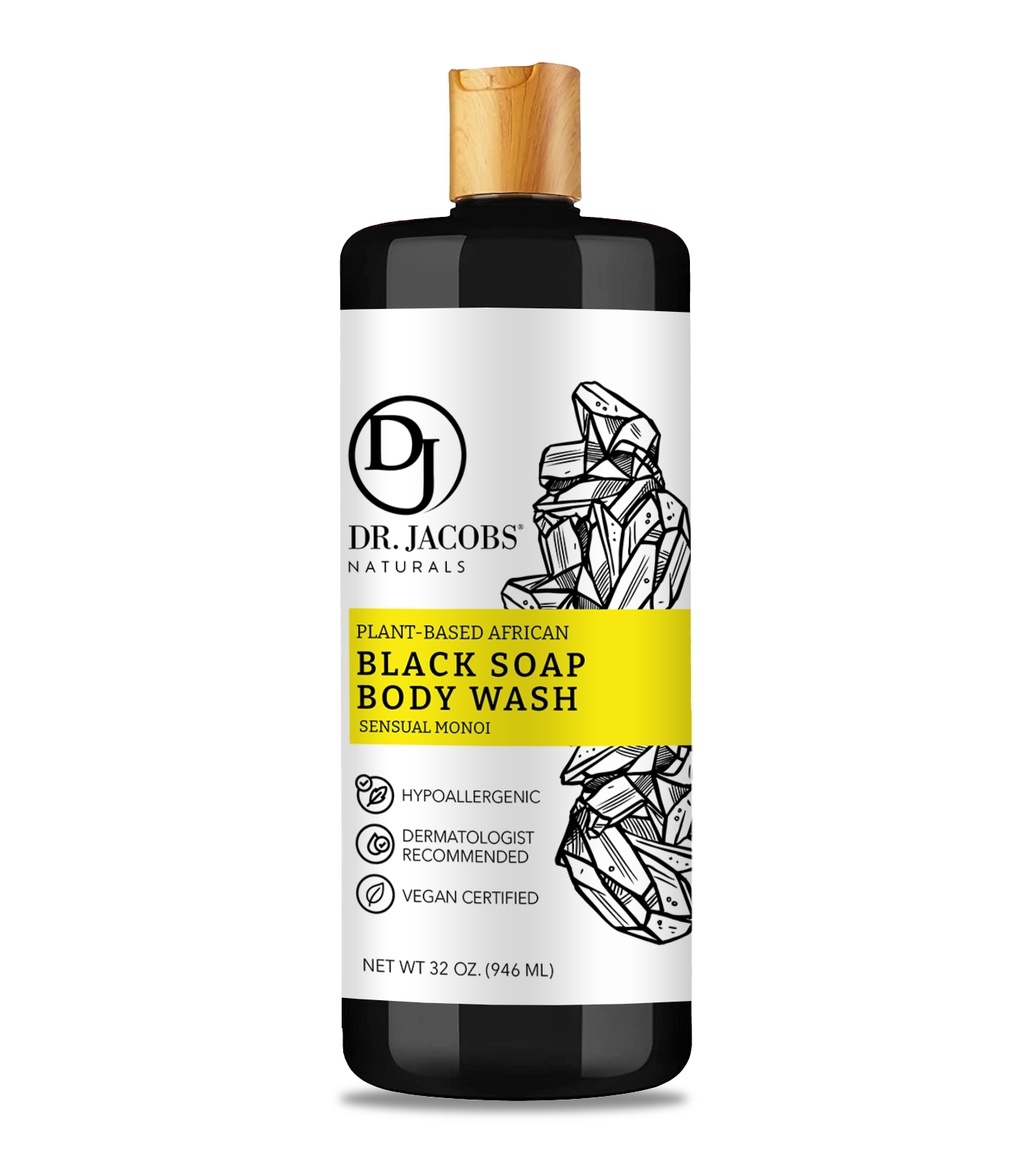 Dr. Jacobs Naturals Black Soap with Monoi Oil