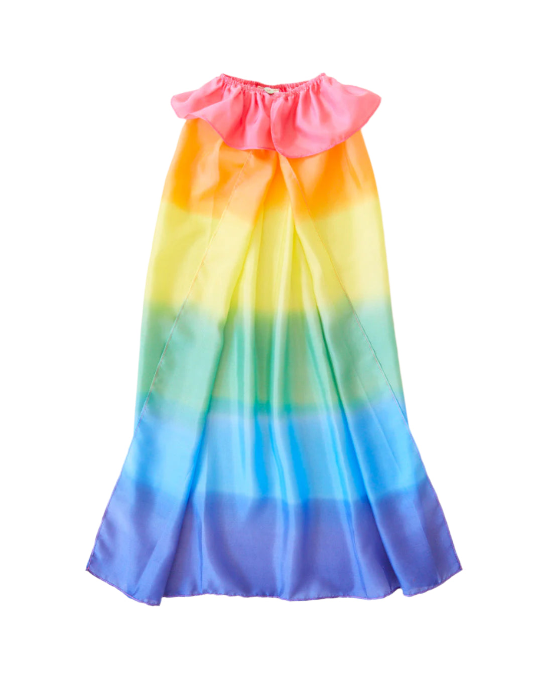 Rainbow Silk Cape for Dress-Up and Play
