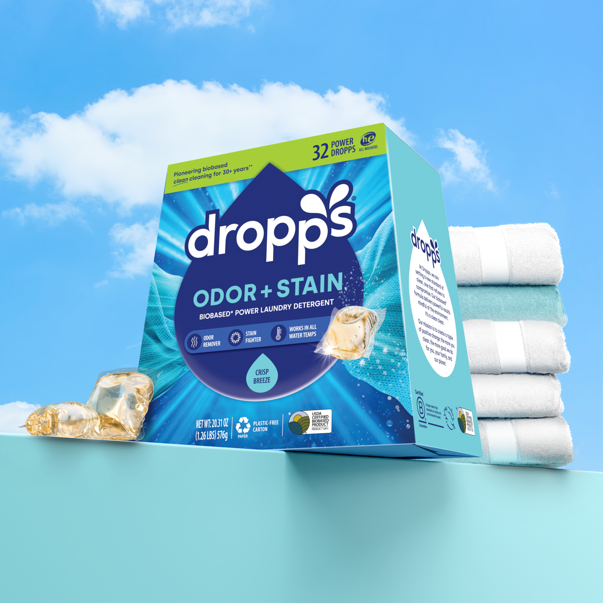 Stain and Odor Laundry Detergent Pods