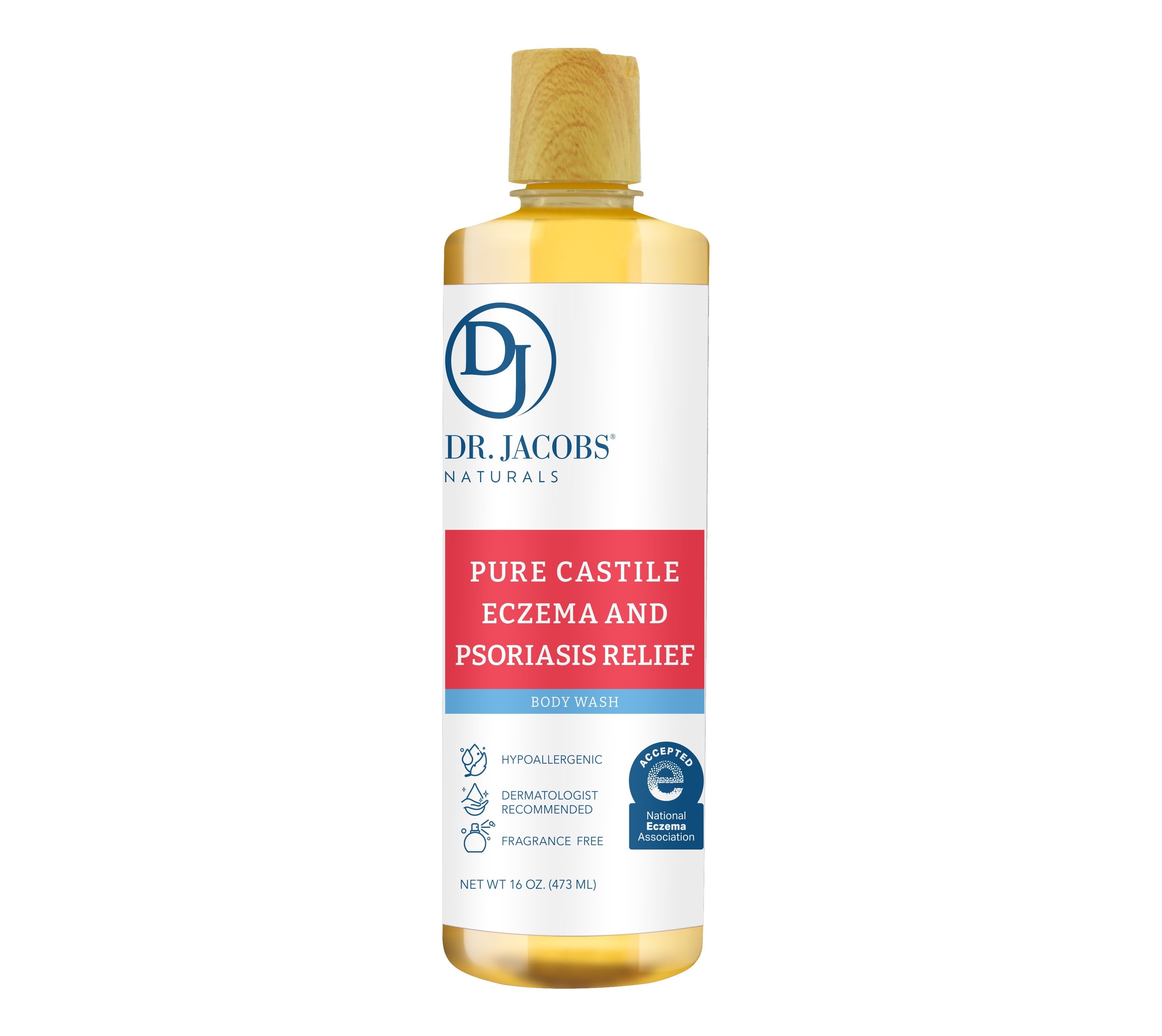 Dr. Jacobs Naturals Unscented Castile Soap for Eczema & Psoriasis