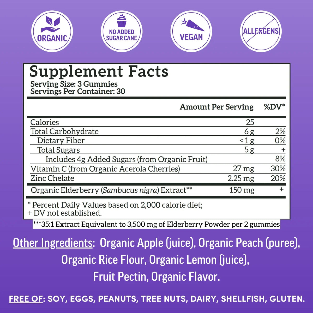 Adult Elderberry Immunity Gummies (90ct)