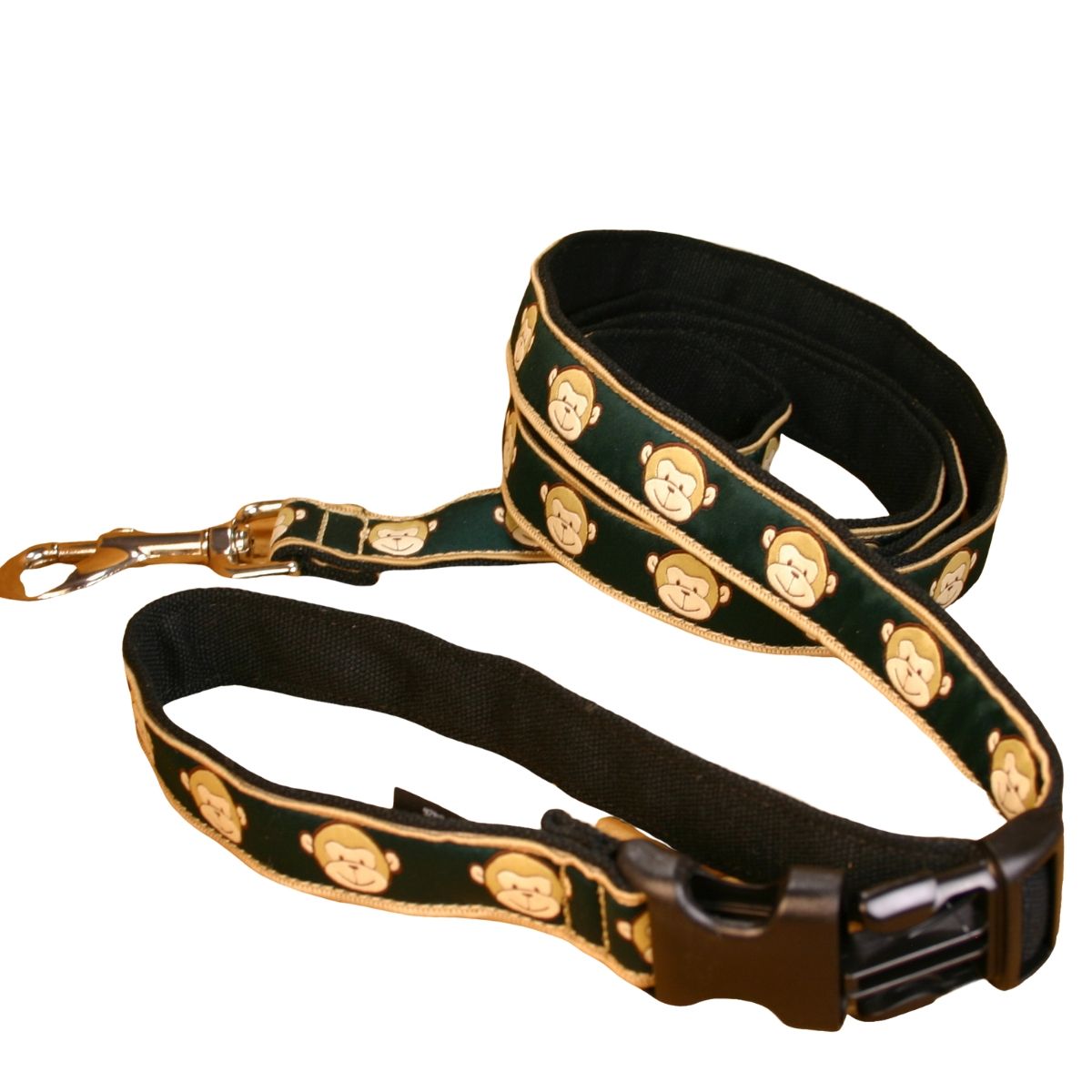 Hemp Dog Leash 6' Click n' Go with clasp Emerald Monkey