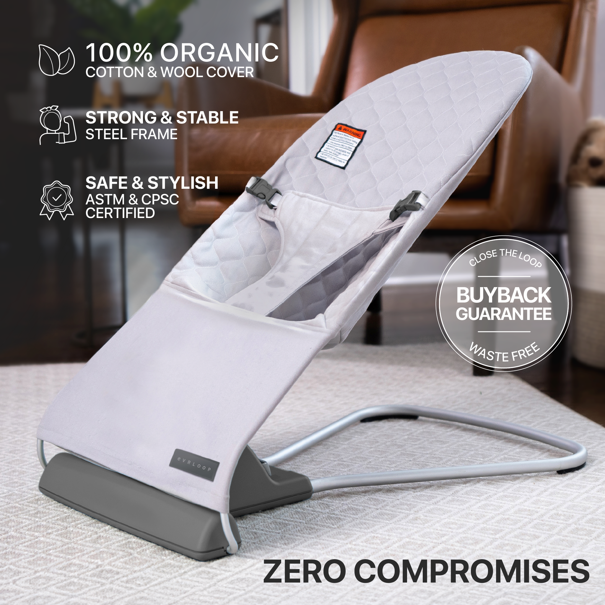 Evrloop Organic Baby Bouncer