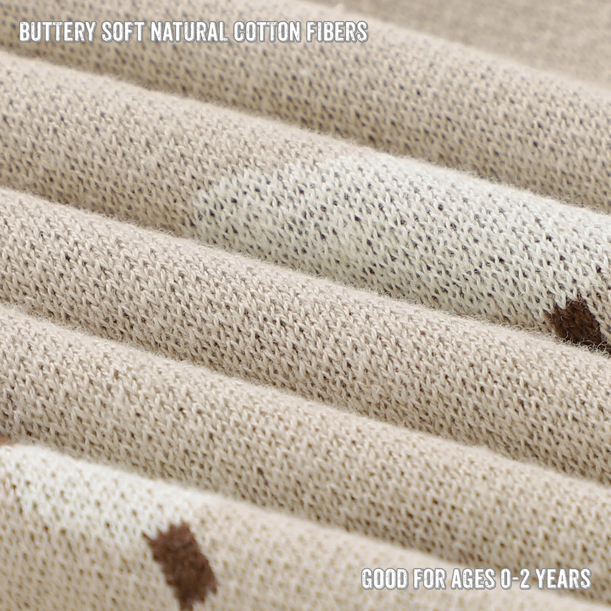 Mushroom Cotton Knit Baby Blanket