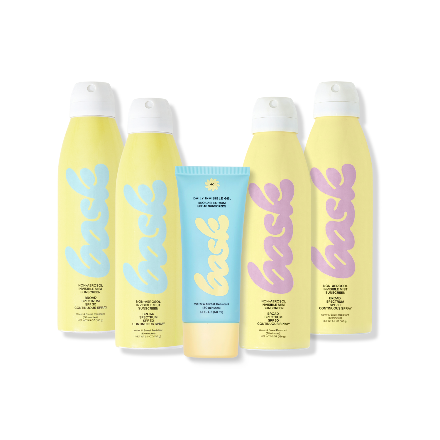 Bask Suncare The Face & Body 5-Pack - Complete Protection Bundle