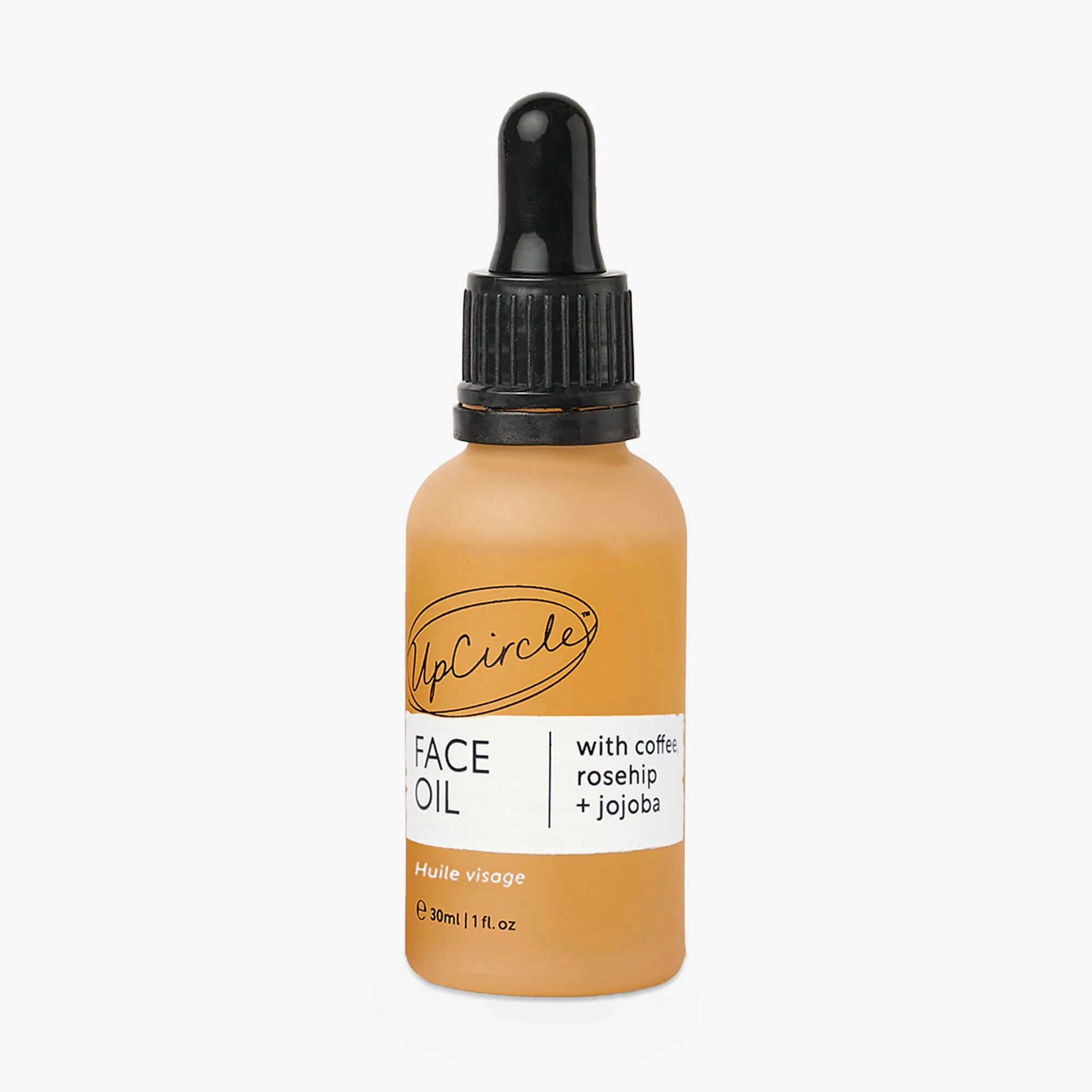 Organic Face Oil with Coffee, Rosehip + Jojoba